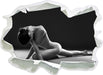 sexy Frau macht Yoga 3D Wandtattoo Papier