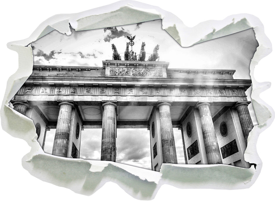 Brandenburger Tor Berlin 3D Wandtattoo Papier