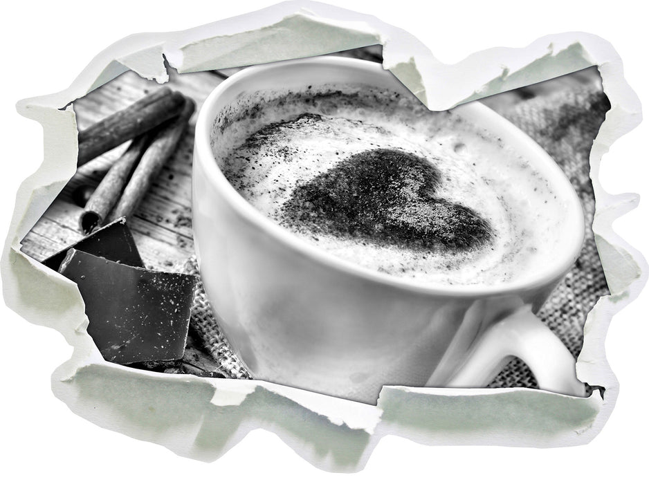 Kaffe Kaffeebohnen 3D Wandtattoo Papier