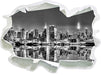 Manhattan Skyline 3D Wandtattoo Papier