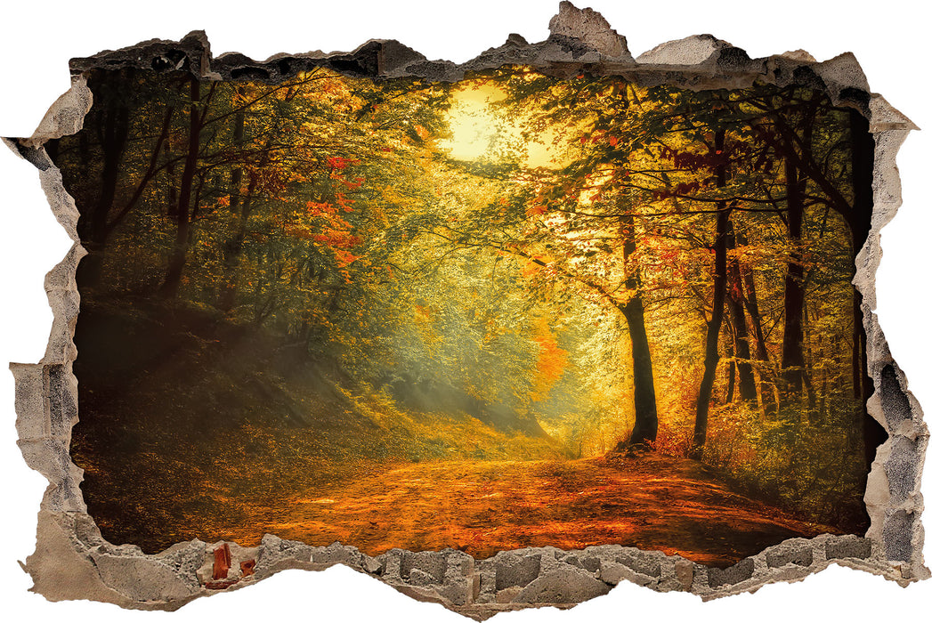 Pixxprint Wald Landschaft, 3D Wandtattoo
