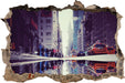 New York Times Square  3D Wandtattoo Wanddurchbruch
