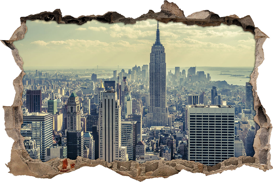 Pixxprint New York Manhattan, 3D Wandtattoo