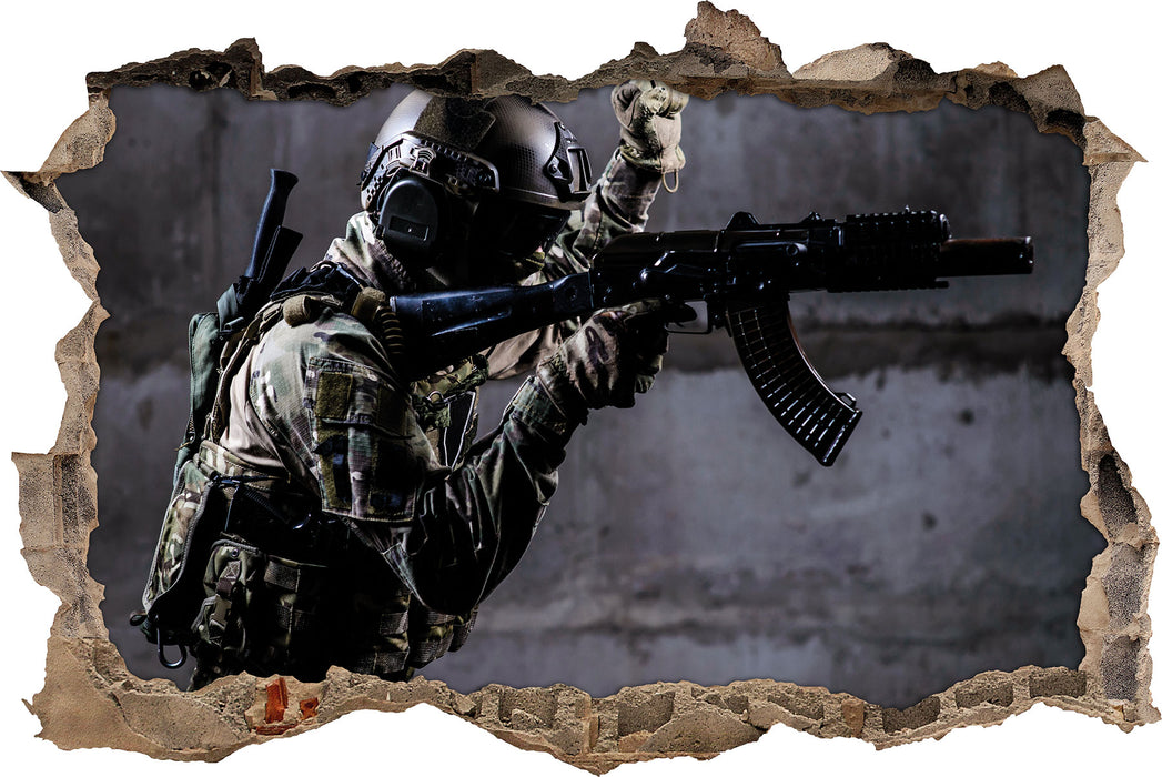 Pixxprint SEK Einsatz, 3D Wandtattoo