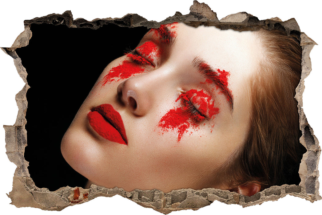 Pixxprint Dark Rotes Auge, 3D Wandtattoo