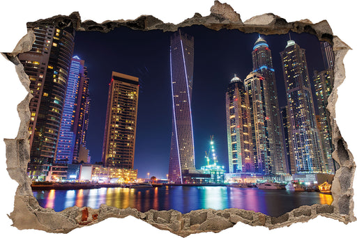 Dubai Burj al Arab  3D Wandtattoo Wanddurchbruch