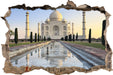Taj Mahal  3D Wandtattoo Wanddurchbruch