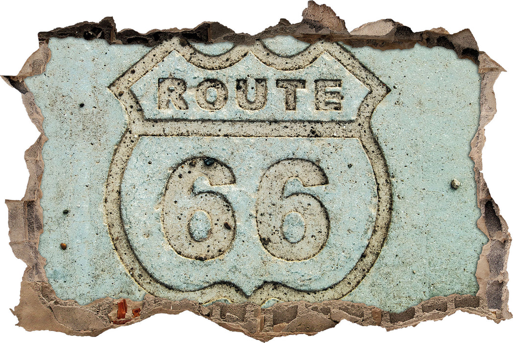 Pixxprint Route 66, 3D Wandtattoo