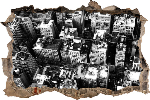 New York City  3D Wandtattoo Wanddurchbruch