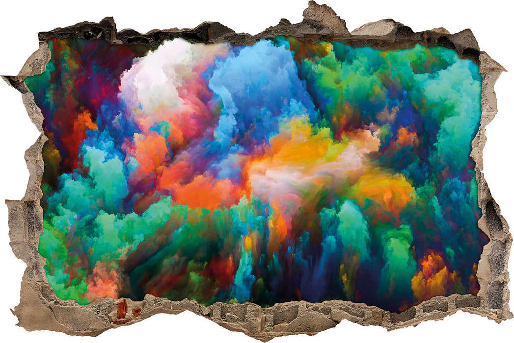 Pixxprint Farbflash Holi, 3D Wandtattoo