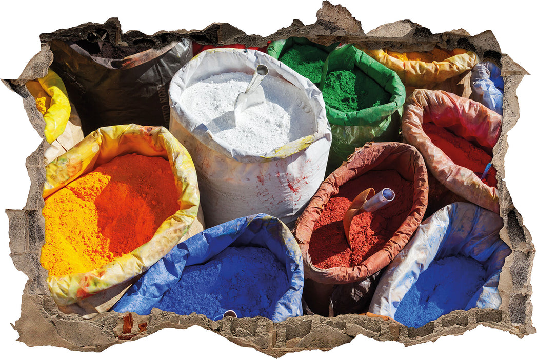 Pixxprint Farbpigmente, 3D Wandtattoo