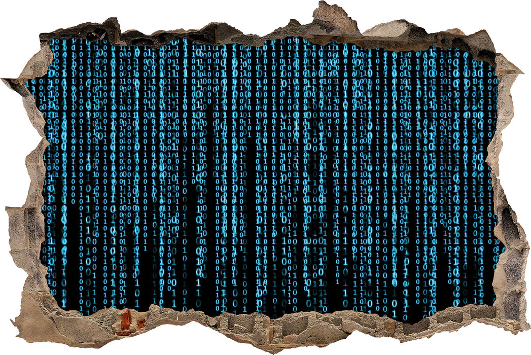 Pixxprint Matrix, 3D Wandtattoo