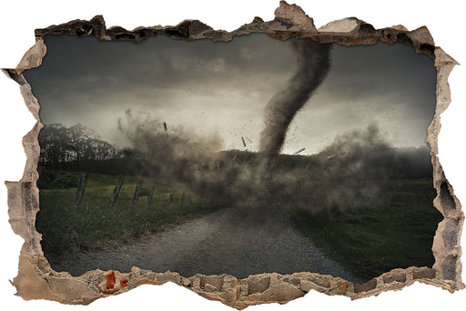 Tornado  3D Wandtattoo Wanddurchbruch