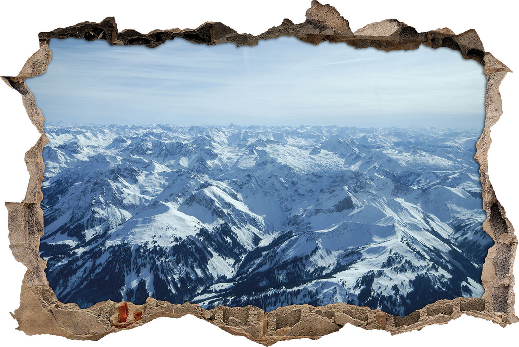 Pixxprint Alpen, 3D Wandtattoo