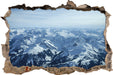 Alpen  3D Wandtattoo Wanddurchbruch