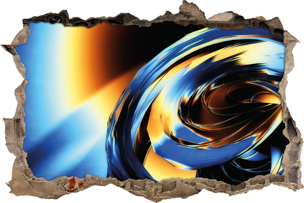 Pixxprint Abstrakte Form, 3D Wandtattoo