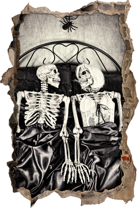 Pixxprint Horror Paar, 3D Wandtattoo