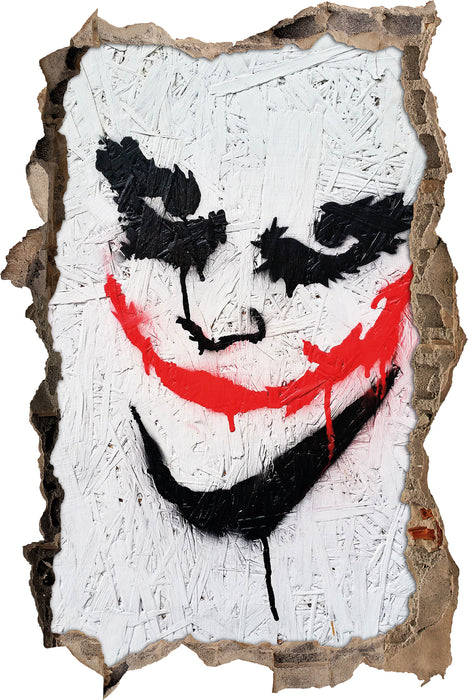 Pixxprint Böser Clown, 3D Wandtattoo