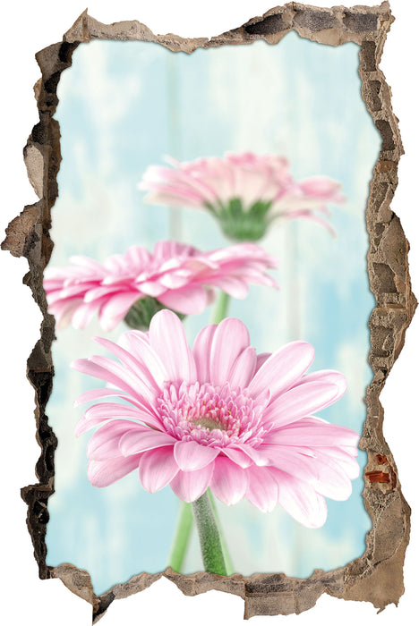 Pixxprint Gerberas, 3D Wandtattoo