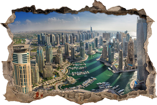 Dubai Hotel Burj al Arab  3D Wandtattoo Wanddurchbruch