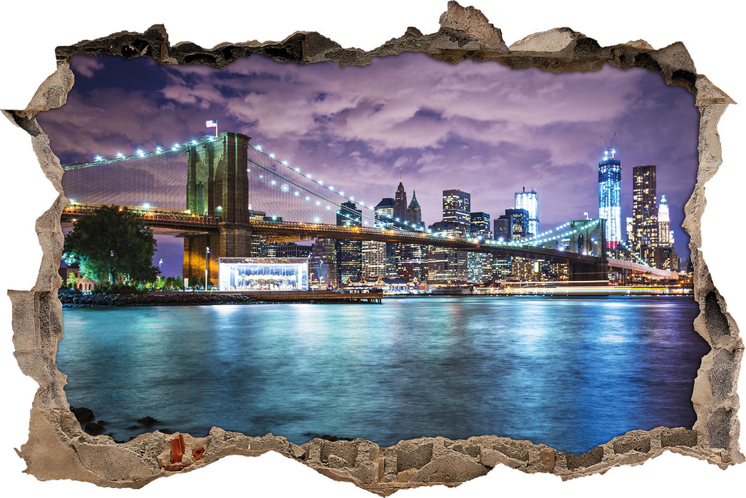 Pixxprint Skyline New York, 3D Wandtattoo