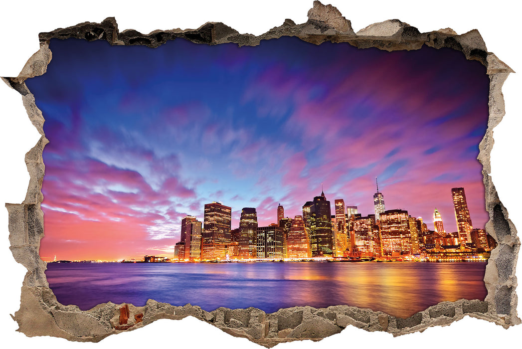 Pixxprint Skyline New York, 3D Wandtattoo