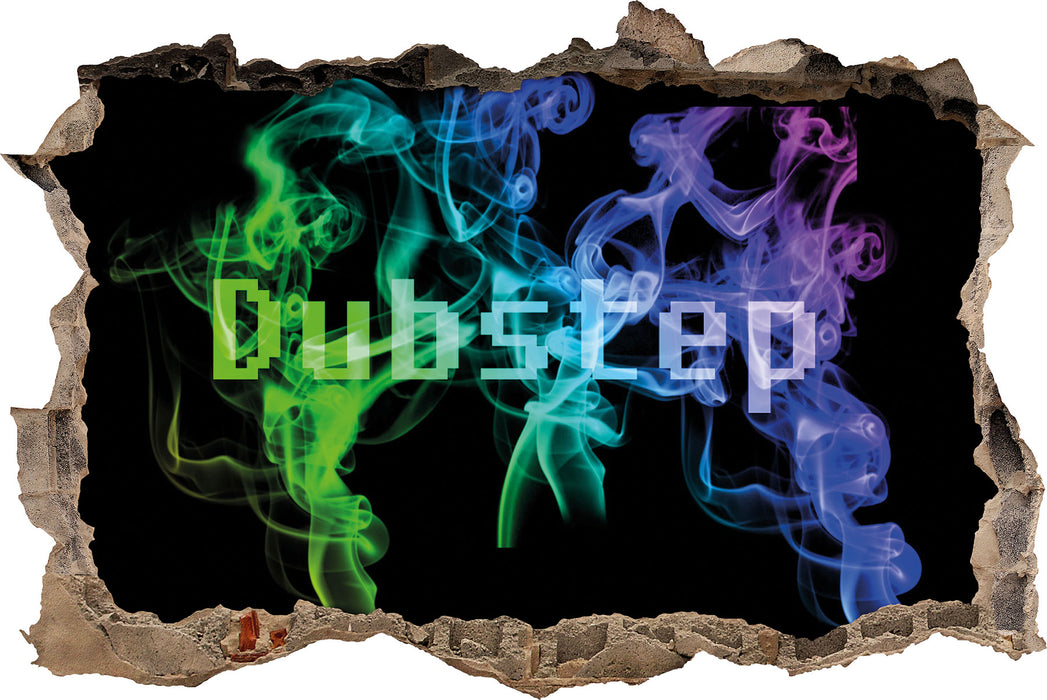 Pixxprint Electro music Dubstep Boxen, 3D Wandtattoo