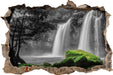 Wasserfall im Dschungel 3D Wandtattoo Wanddurchbruch