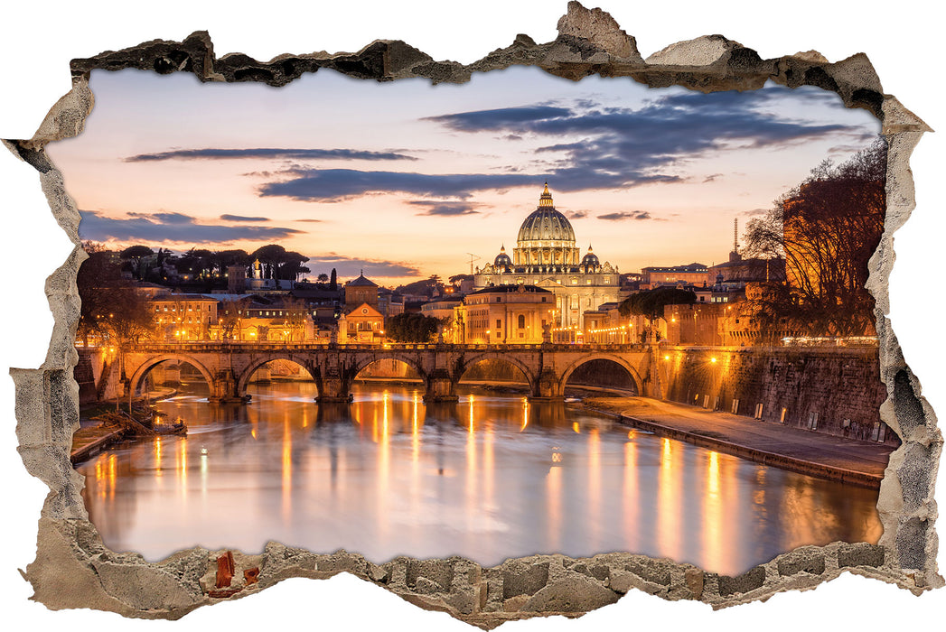 Pixxprint der Basilika St. Peter in Rom, 3D Wandtattoo