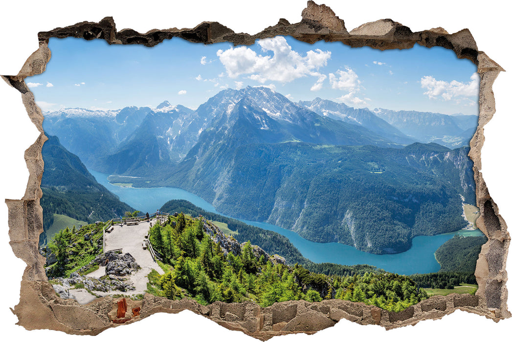Pixxprint Königssee in Bayern, 3D Wandtattoo