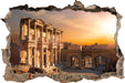alte Tempelruine  3D Wandtattoo Wanddurchbruch