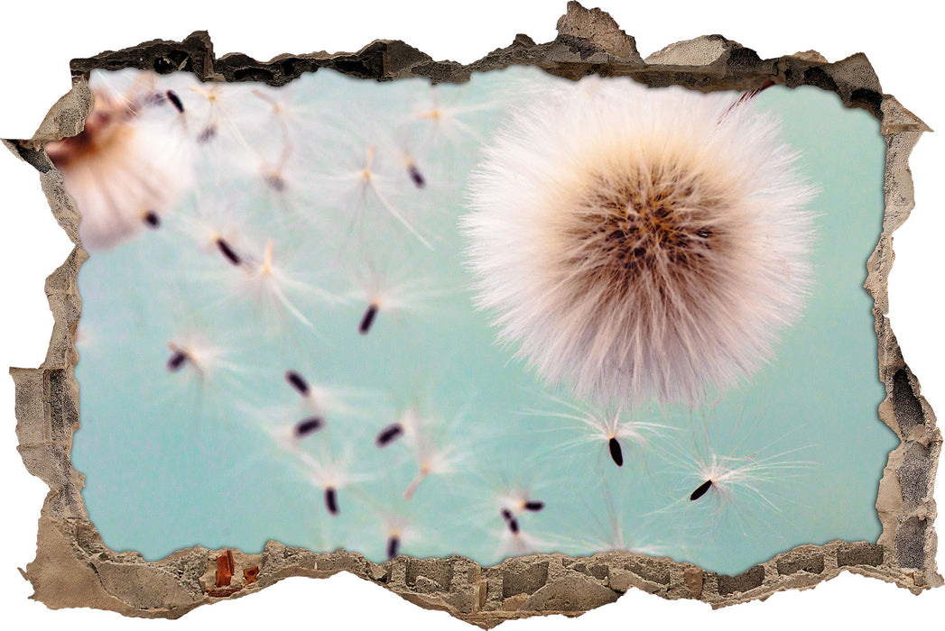 Pixxprint Pusteblumen in Bewegung, 3D Wandtattoo