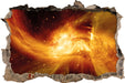 Sternenstaub Gasnebel Galaxie  3D Wandtattoo Wanddurchbruch