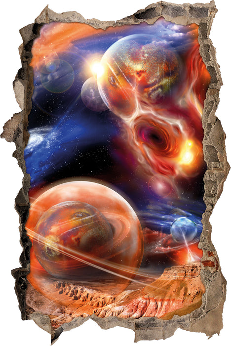 Pixxprint Raum Landschaft, 3D Wandtattoo