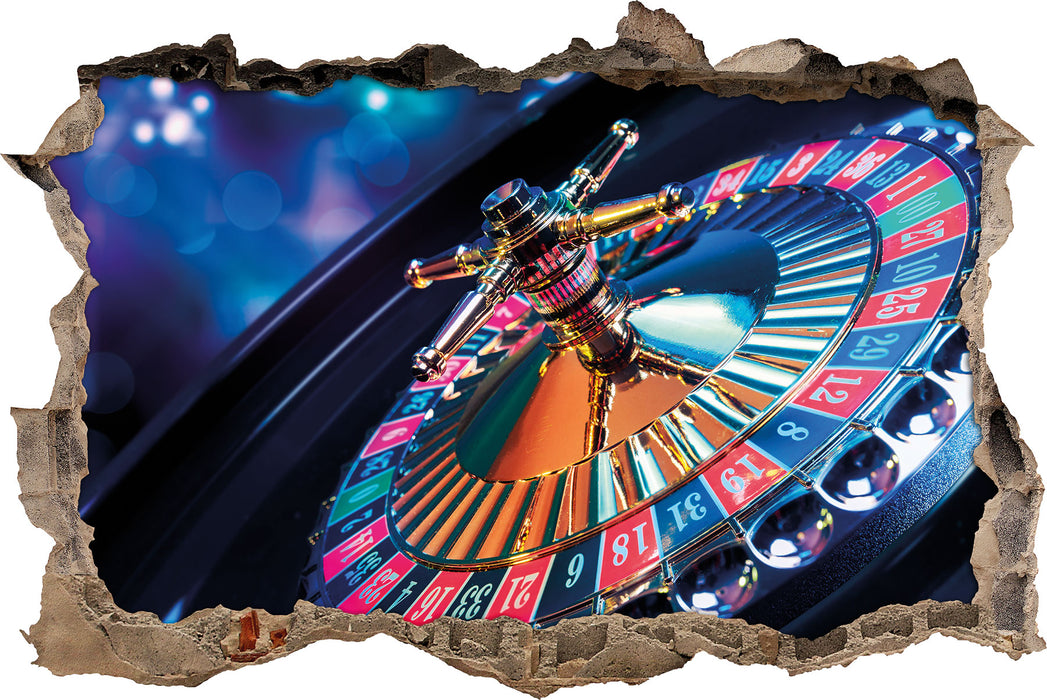 Pixxprint Roulettetisch, 3D Wandtattoo