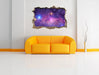 wunderbarer Blick in das Universum 3D Wandtattoo Wanddurchbruch Wand