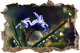 Wiesenblumen Morgen  3D Wandtattoo Wanddurchbruch