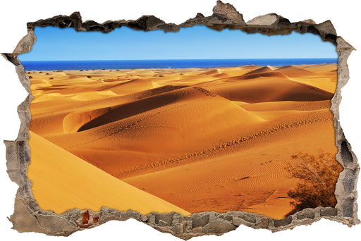 Wüste am Meer  3D Wandtattoo Wanddurchbruch