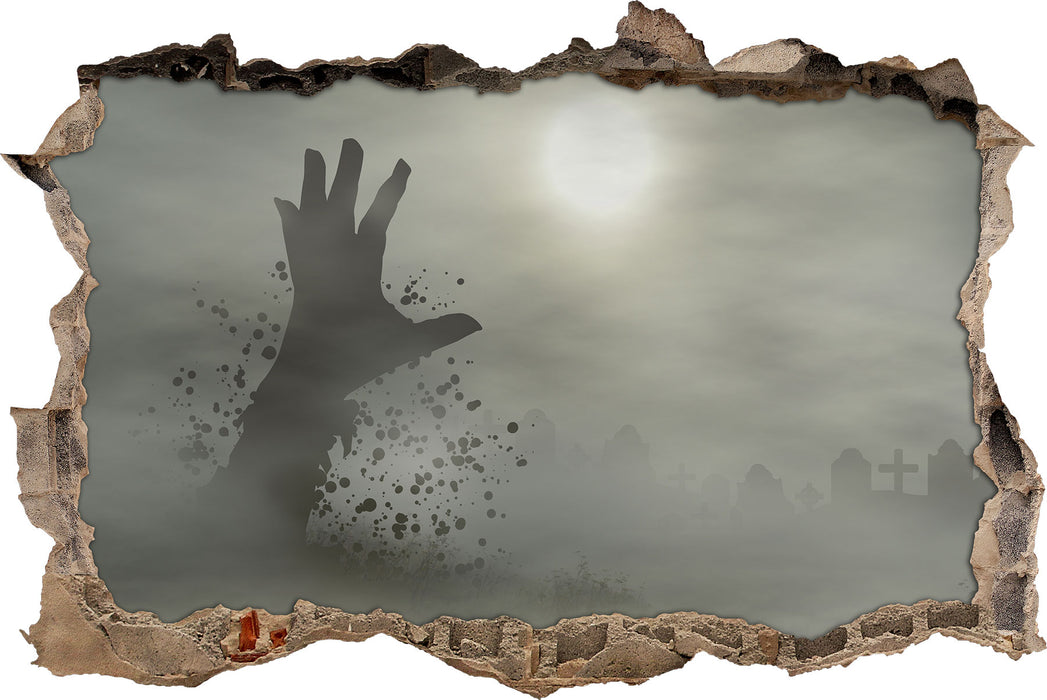 Pixxprint Zombie Erwachen, 3D Wandtattoo
