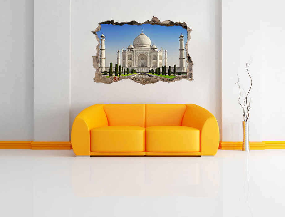 Gewaltiger Taj Mahal 3D Wandtattoo Wanddurchbruch Wand