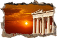 Tempel der Athene  3D Wandtattoo Wanddurchbruch
