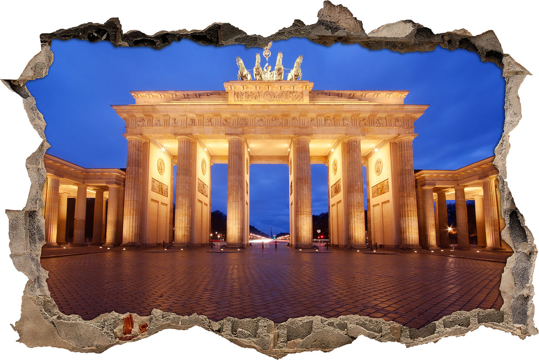 Pixxprint Brandenburger Tor, 3D Wandtattoo