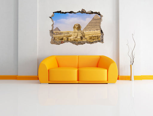 Große Sphinx von Gizeh 3D Wandtattoo Wanddurchbruch Wand