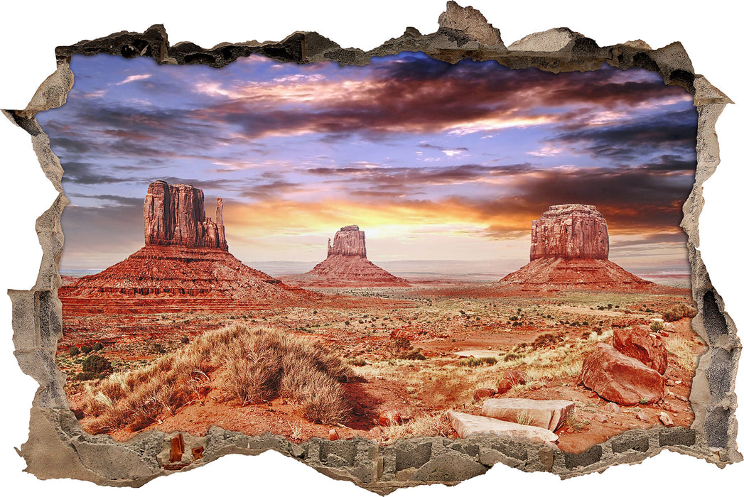 Pixxprint Utah Monument Valley, 3D Wandtattoo