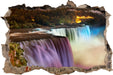 Majestätische Niagara Fälle  3D Wandtattoo Wanddurchbruch