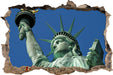 Freiheitsstatue in New York  3D Wandtattoo Wanddurchbruch
