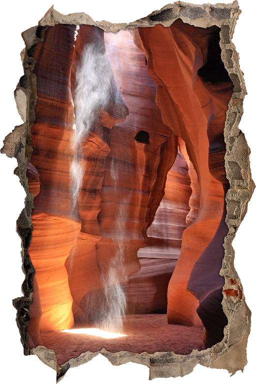 Sand Antelope Canyon  3D Wandtattoo Wanddurchbruch