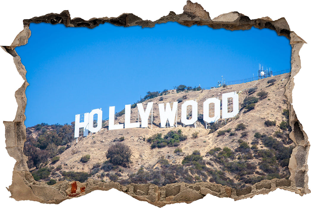 Pixxprint Hollywood Wahrzeichen, 3D Wandtattoo