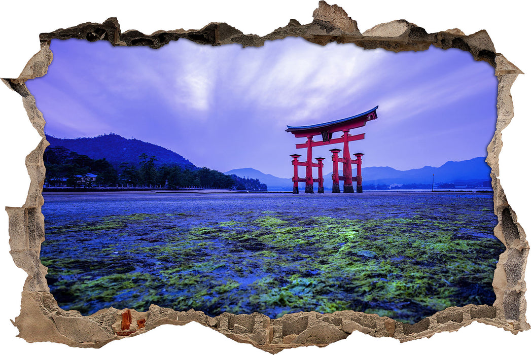 Pixxprint Torii in Hiroshima Japan, 3D Wandtattoo