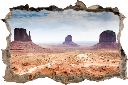 Monument Valley  3D Wandtattoo Wanddurchbruch